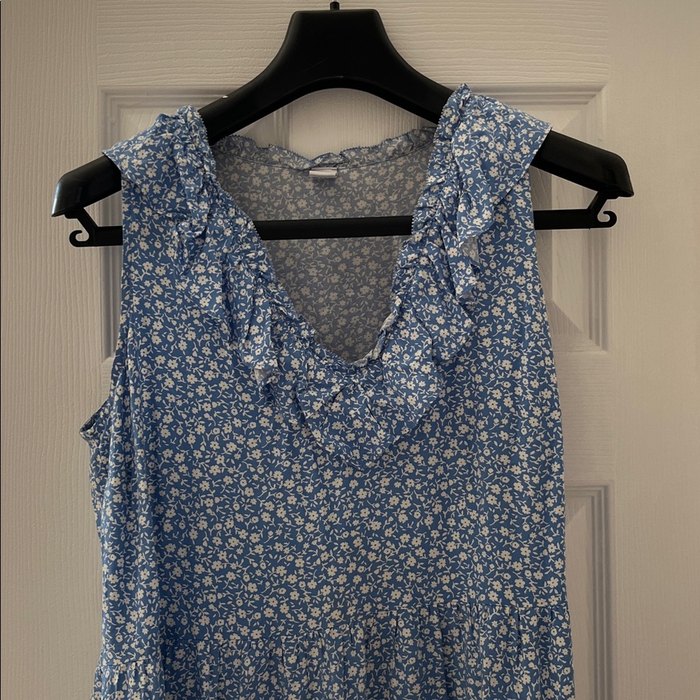 Old Navy Blue Floral Maxi Dress